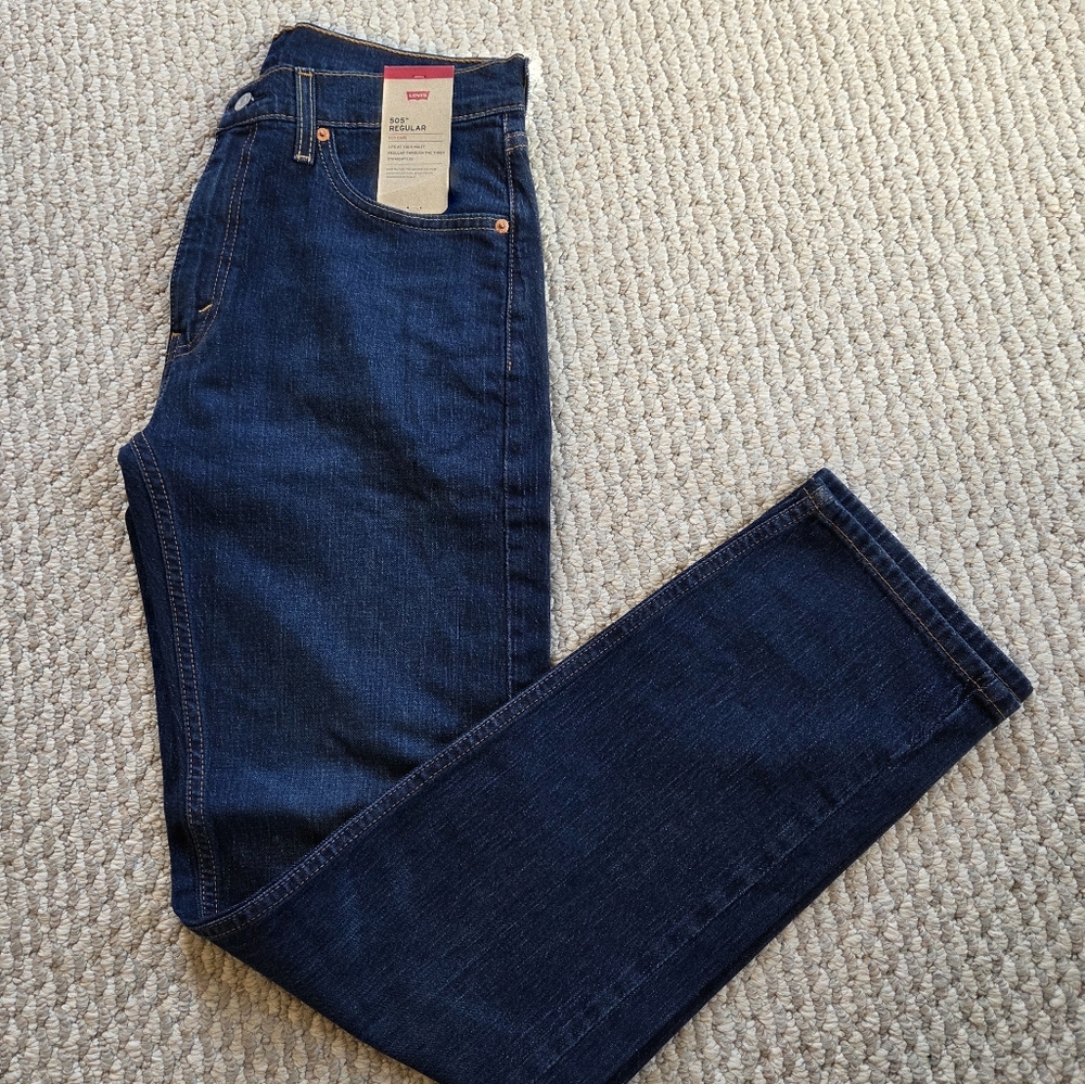 Levi's Men's Straight Jeans - Dark Blue